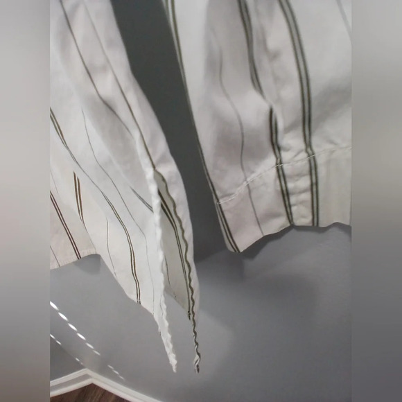 Lafayette 148 white black pinstripe shirt Women's Small office wear classic - Picture 5 of 9